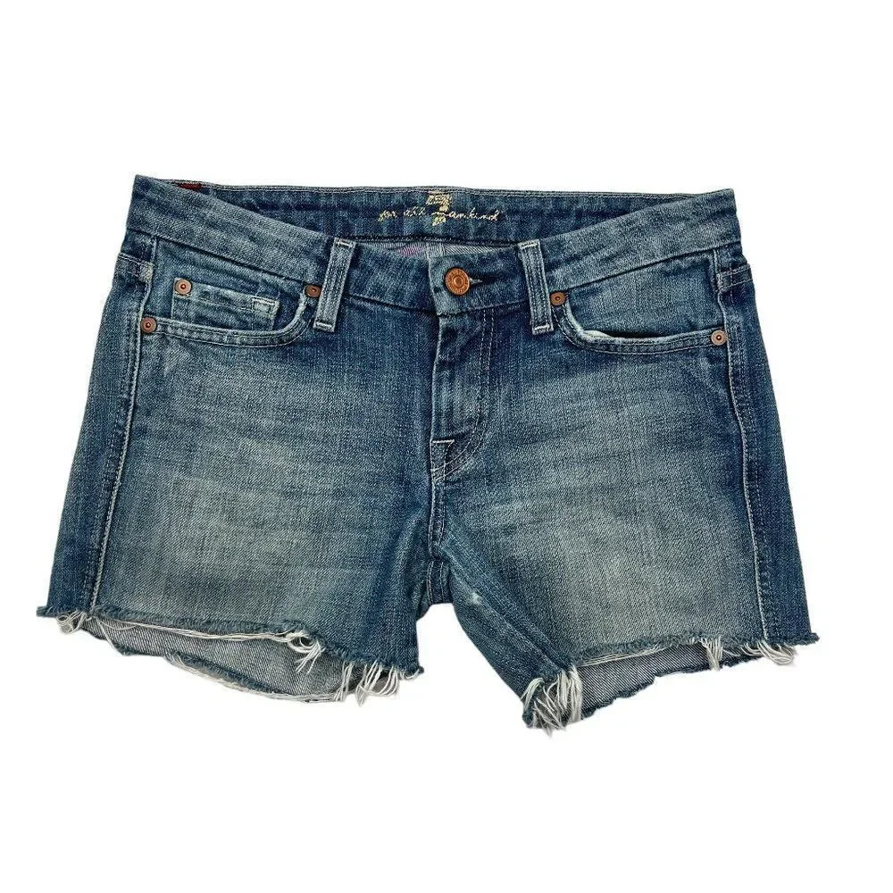 7 For All Mankind Women's Kate Jean Shorts